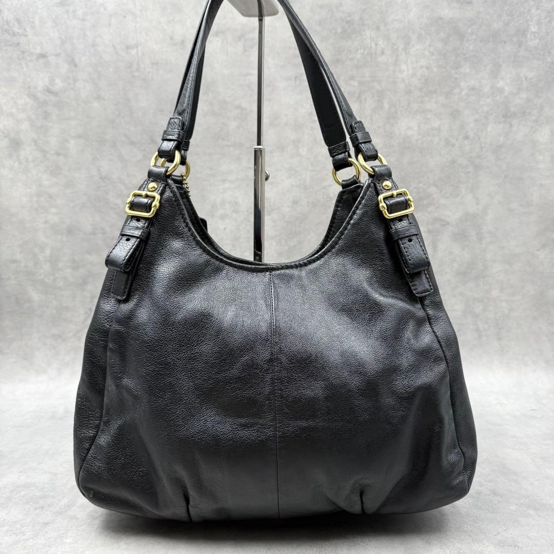 COACH マディソン マギー ショルダーバッグ ブラック レザー