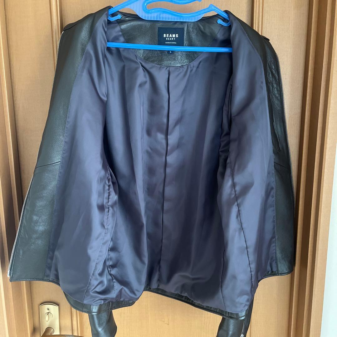 beams Heart シングルライダースジャケット