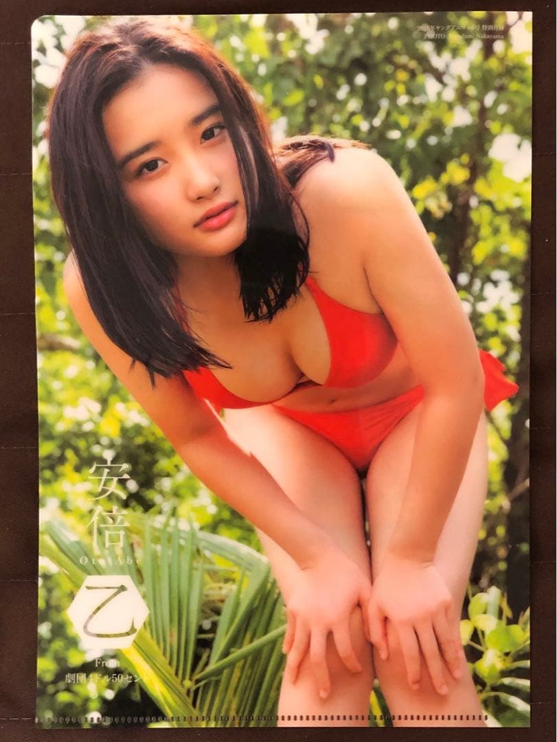 阿部乙　グラビア　アイドル　クリアファイル