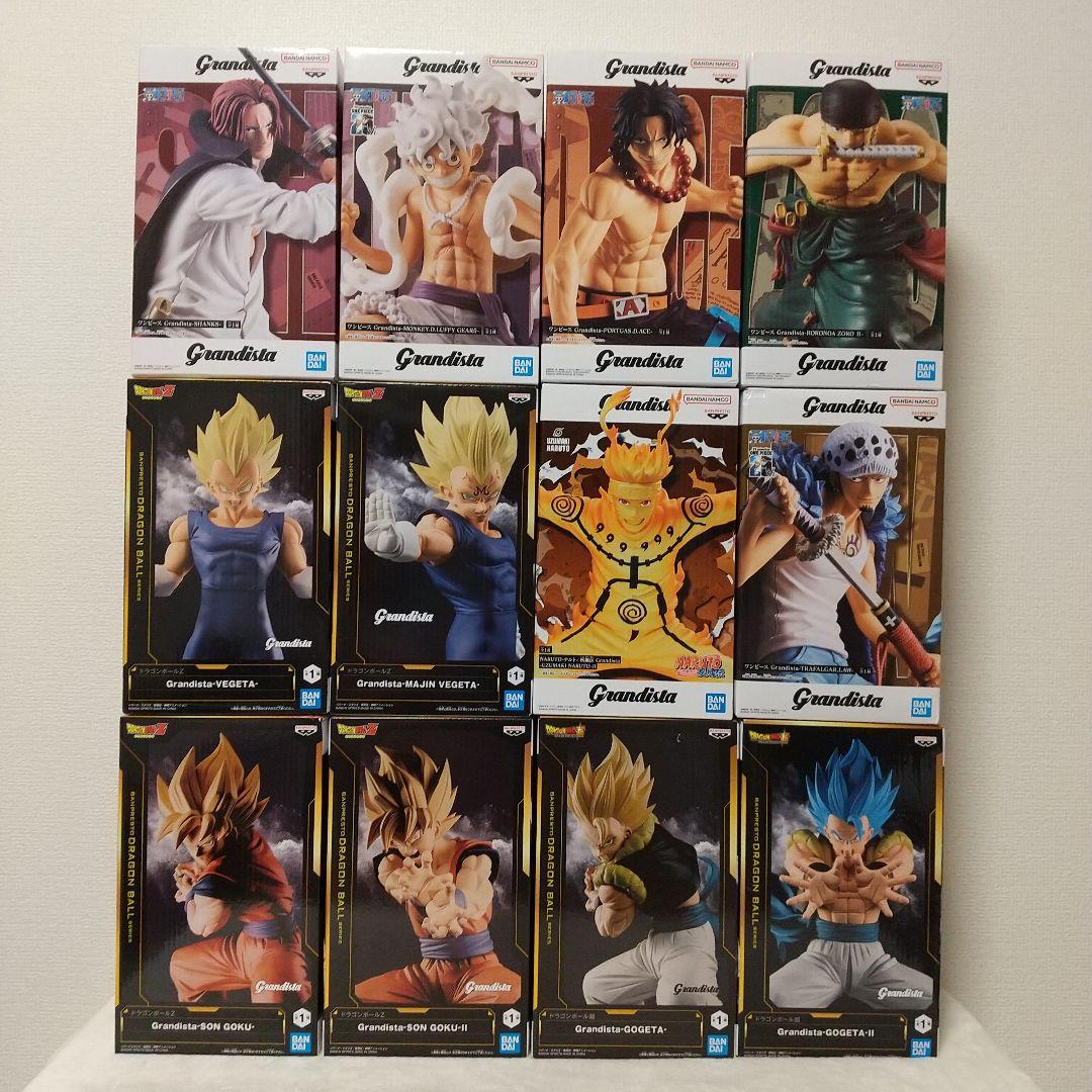 ドラゴンボール ワンピース ナルト Grandista フィギュア 12体セット