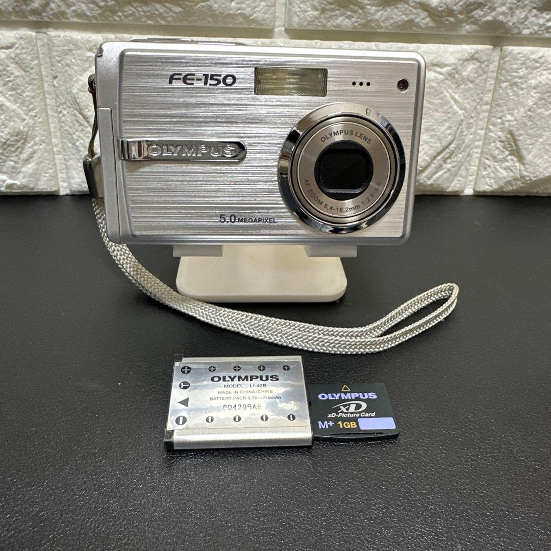 OLYMPUS FE-150 CAMEDIA 動作品　中古良品　xdカード付き