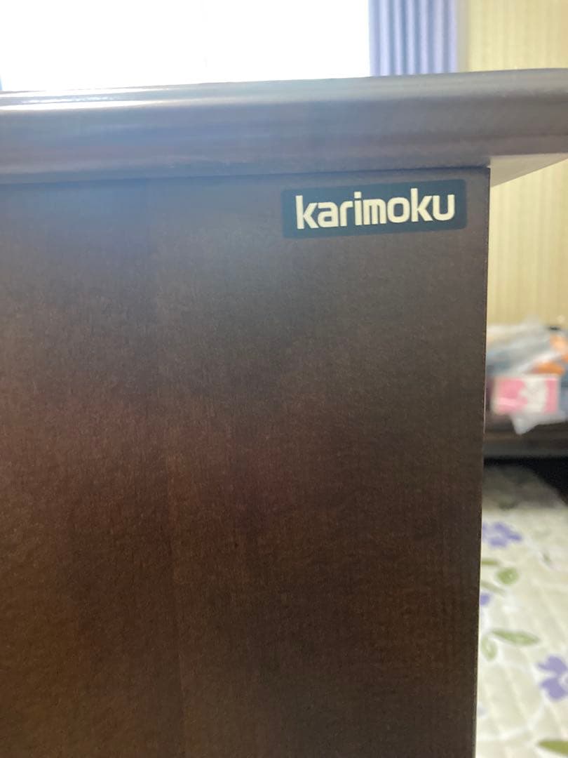 【良品】カリモク社製高級電話台 引き出し付き