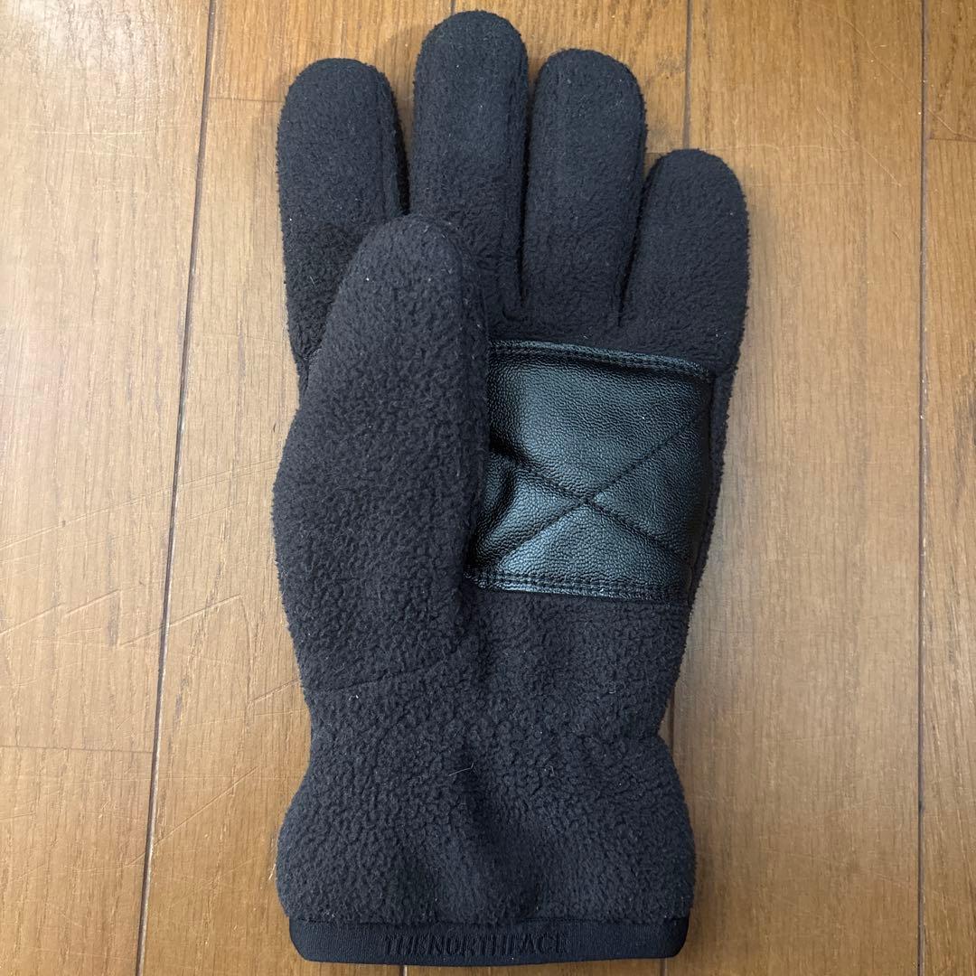 シュプリーム　ノースフェイス　手袋　フリース　グローブ　黒　ブラック