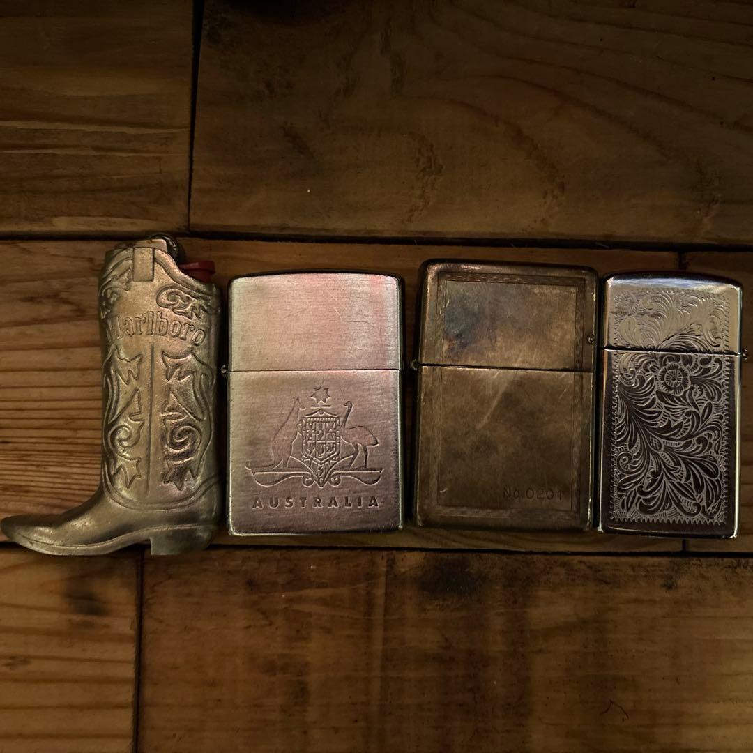 Marlboro ZIPPO ライター 4点セット ヴィンテージ 喫煙具