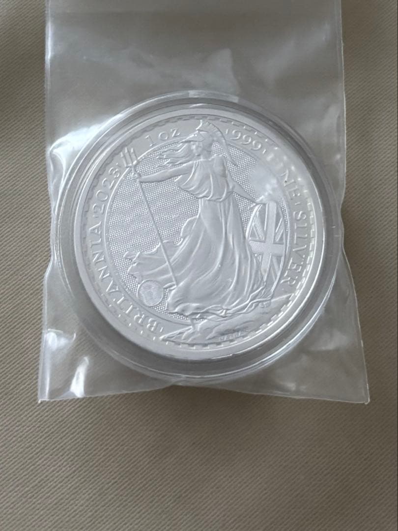 イギリス 2023 チャールズ3世 ブリタニア 2ポンド 1オンス 銀貨【1枚】