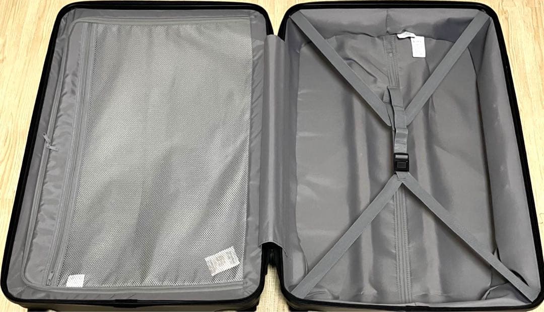 美品 送料無料 無印良品 キャリーバーの高さを自由に調節できるハードキャリー