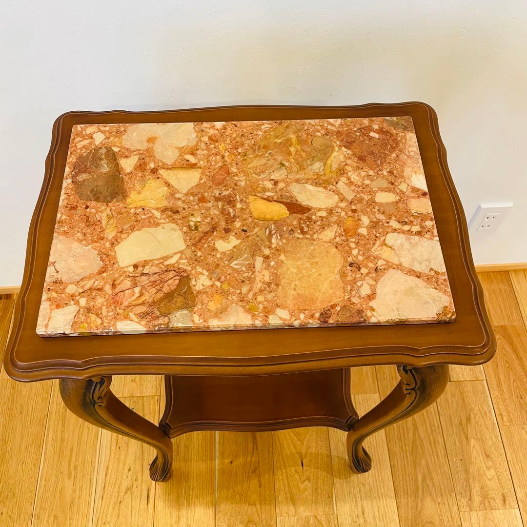 イタリア 大理石　猫脚 コンソール 台　テーブル アンティーク