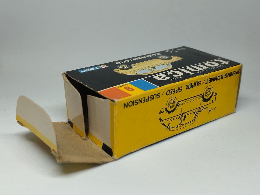 トミカ 9 スバル R2 緑 白シート 黒箱 緑色指定箱 日本製 レアモデル