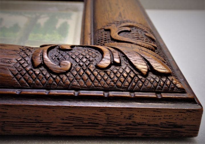 「藤飯治平」作　石版画　リトグラフ　額装版画