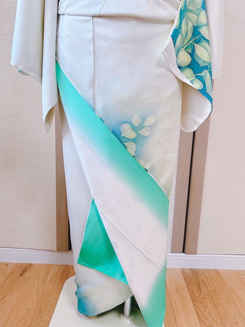 訪問着　フルセット　裄66 友禅　正絹　卒業式　入学式　結婚式　M L 袋帯