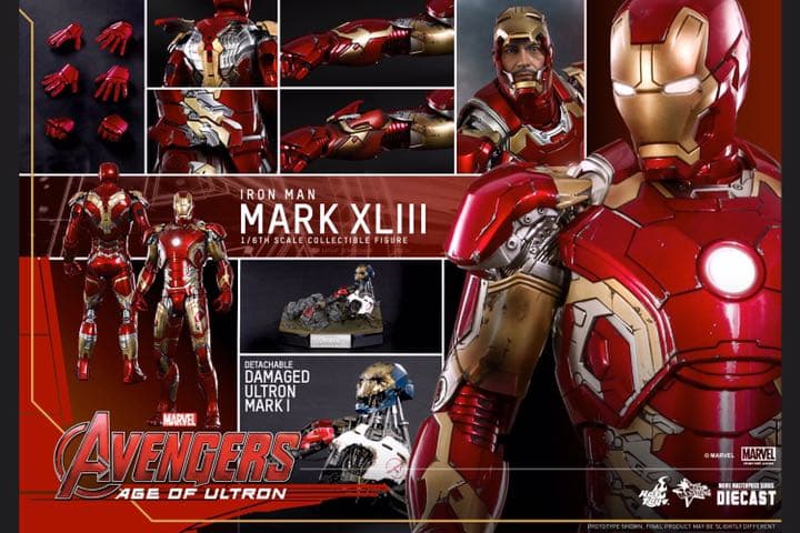 ホットトイズ ムービーマスタピース アイアンマンマーク43