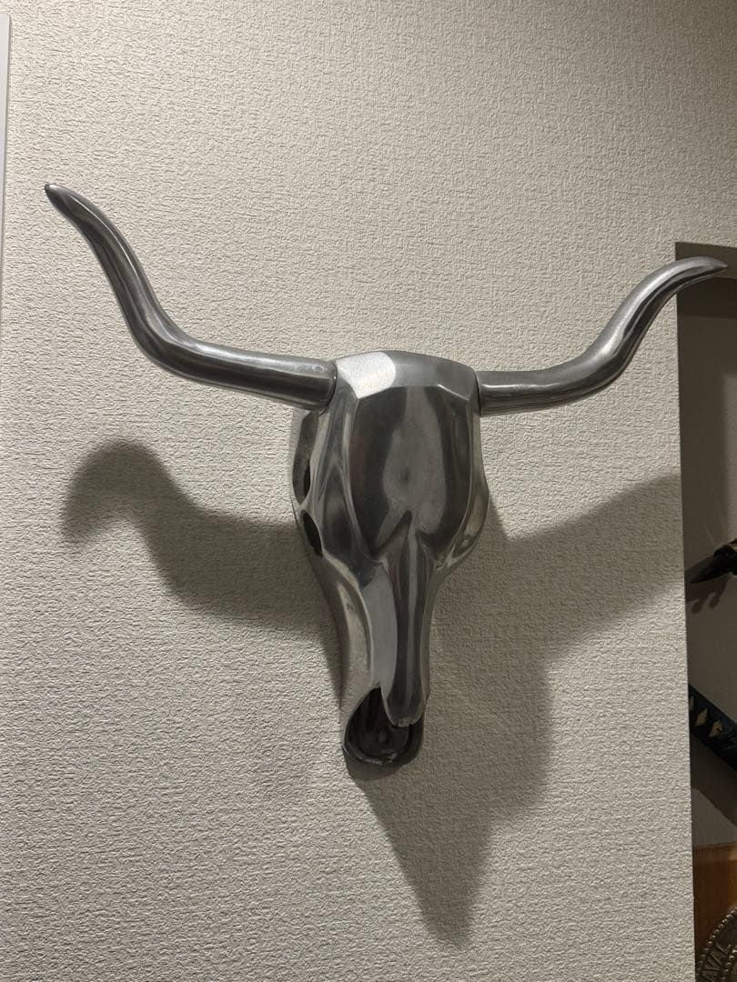 アルミ カウスカル　バッファロー頭蓋骨