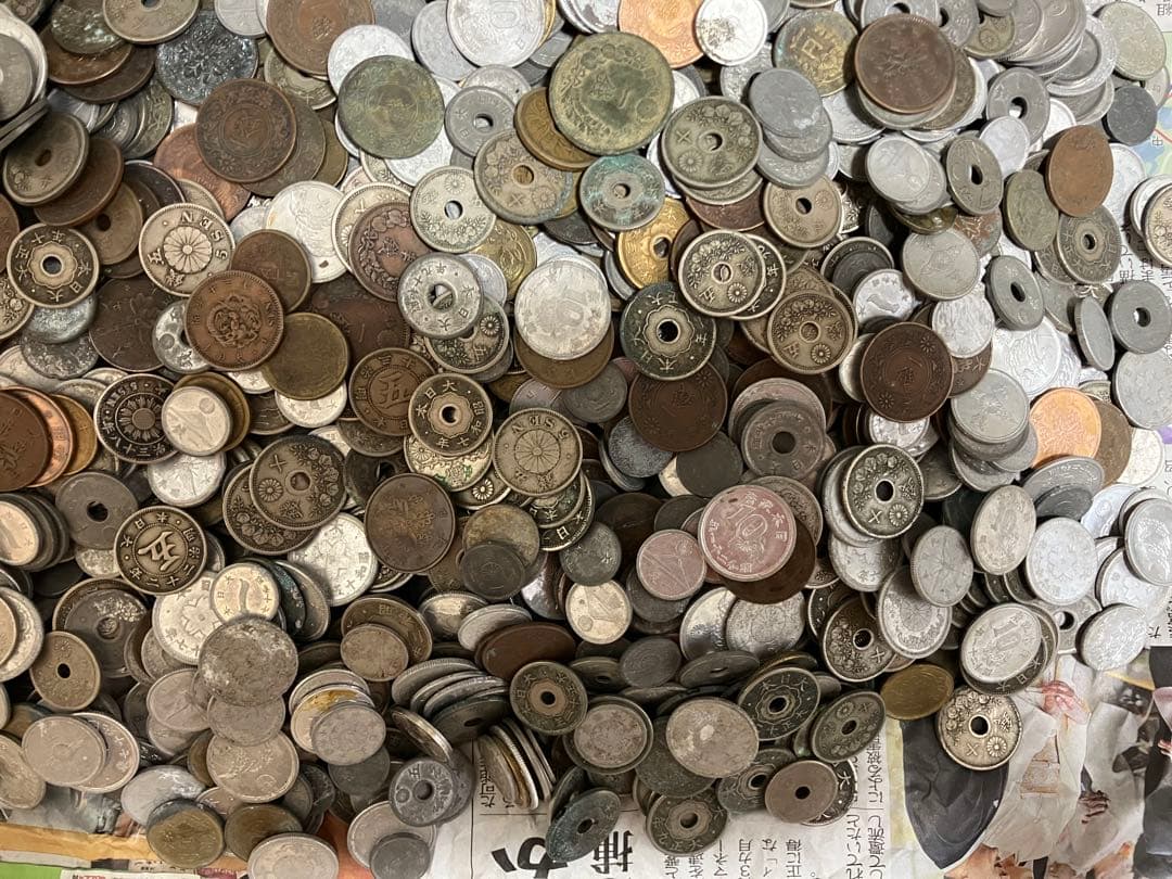 Ｙ　雑銭　日本古銭　硬貨　まとめ　約4.8Kg以上