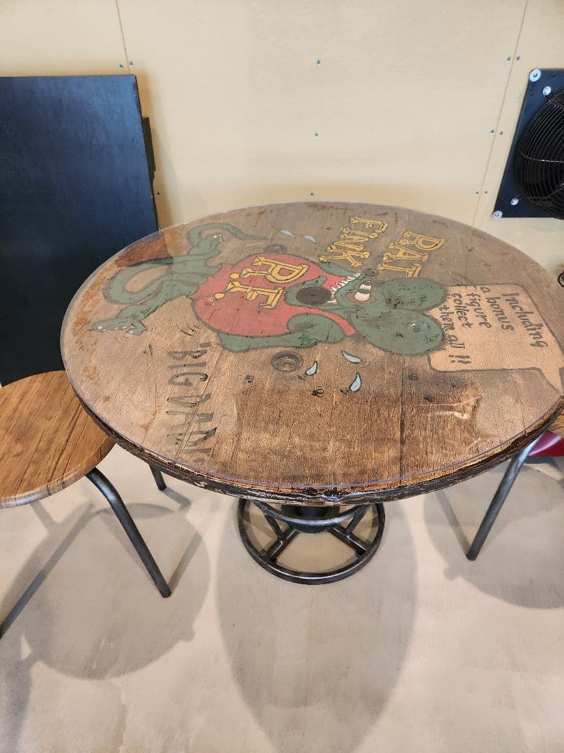 RAT FINKデザインのコーヒー テーブルと椅子セット