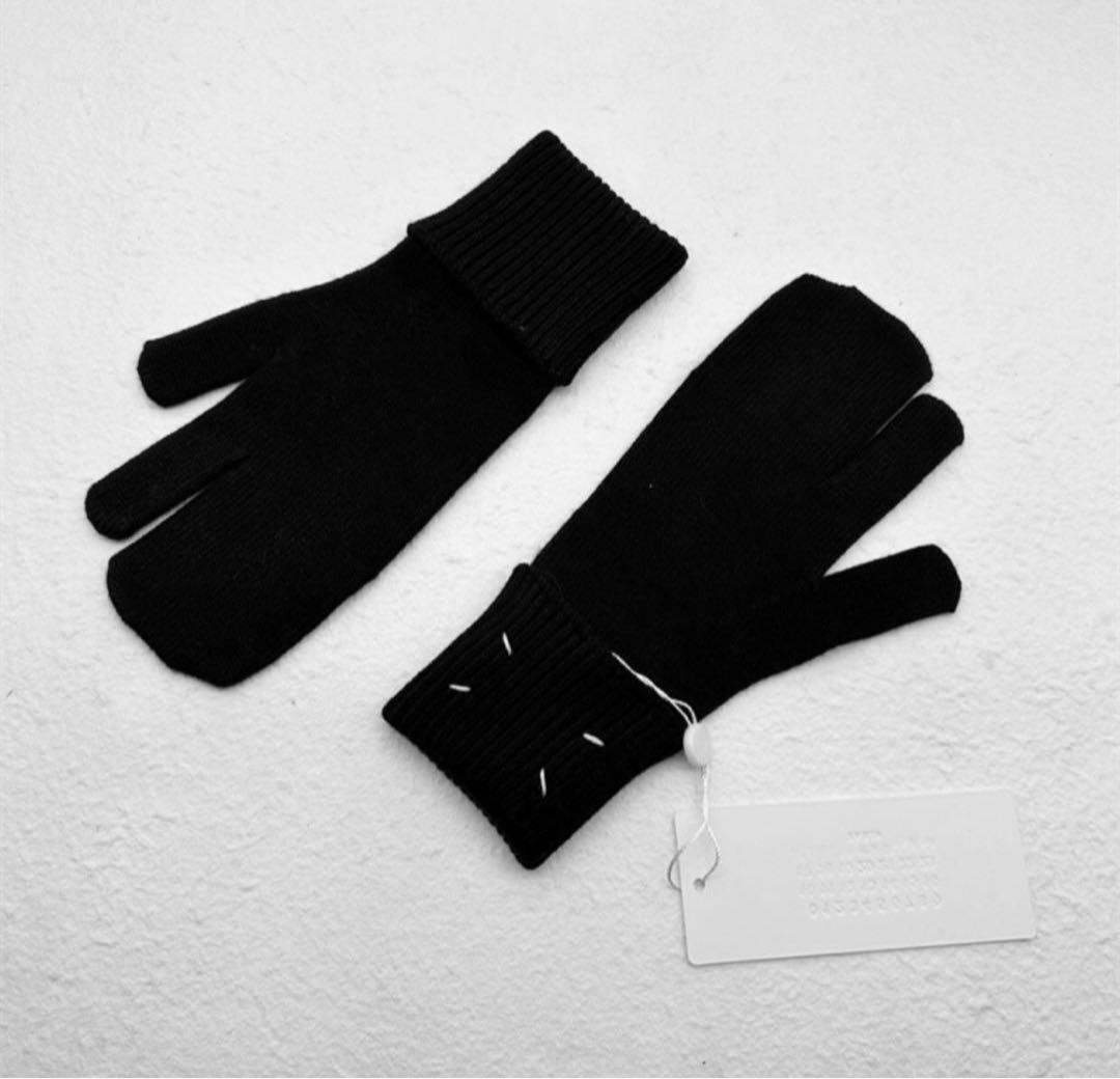 MaisonMargielaメゾンマルジェラ タビ 手袋 グローブ ブラック