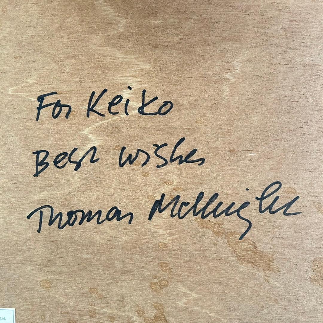 美品 トーマス・マックナイト「カラファティ」シルクスクリーン 直筆サイン入