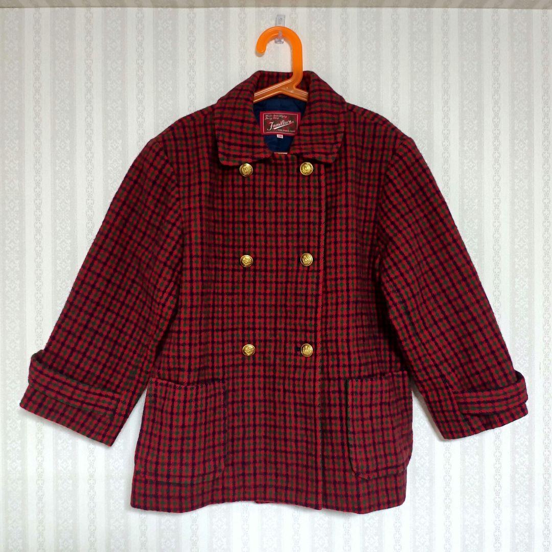 【美品】ファミリア ピーコート 130サイズ 総裏地