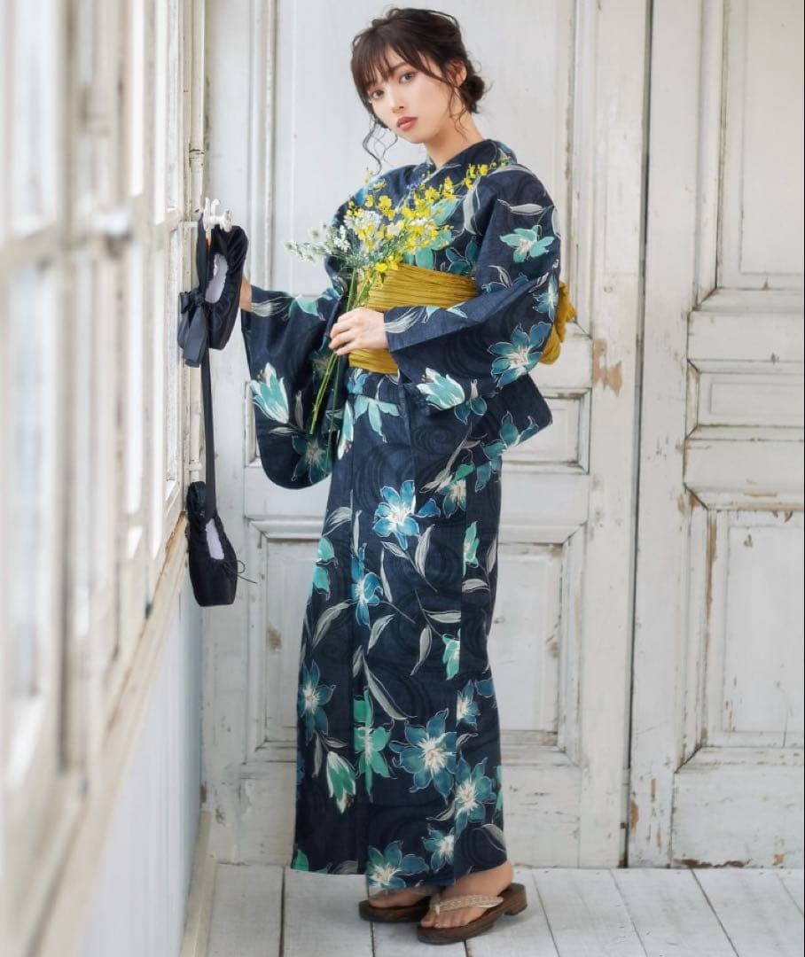 dita 花柄 浴衣・帯セット