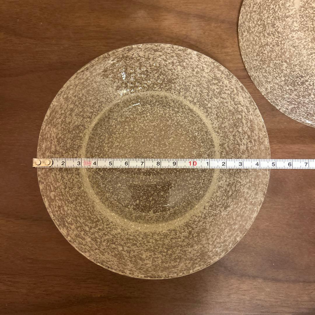 小谷眞三　倉敷ガラス プレート15cm 2枚