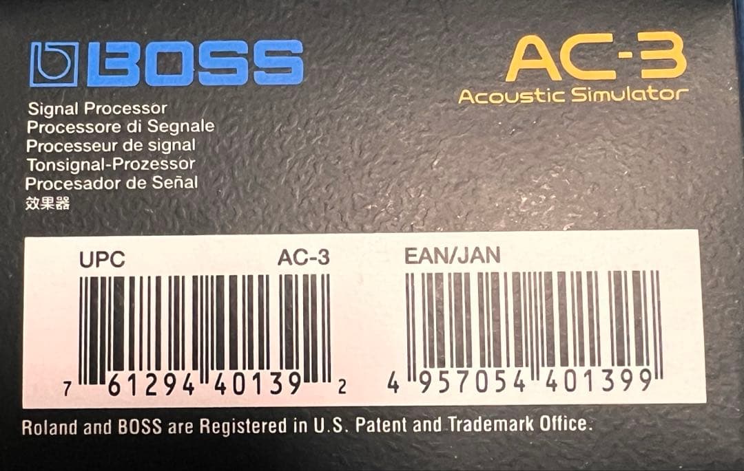 BOSS AC-3 アコースティックシュミレーター　美品