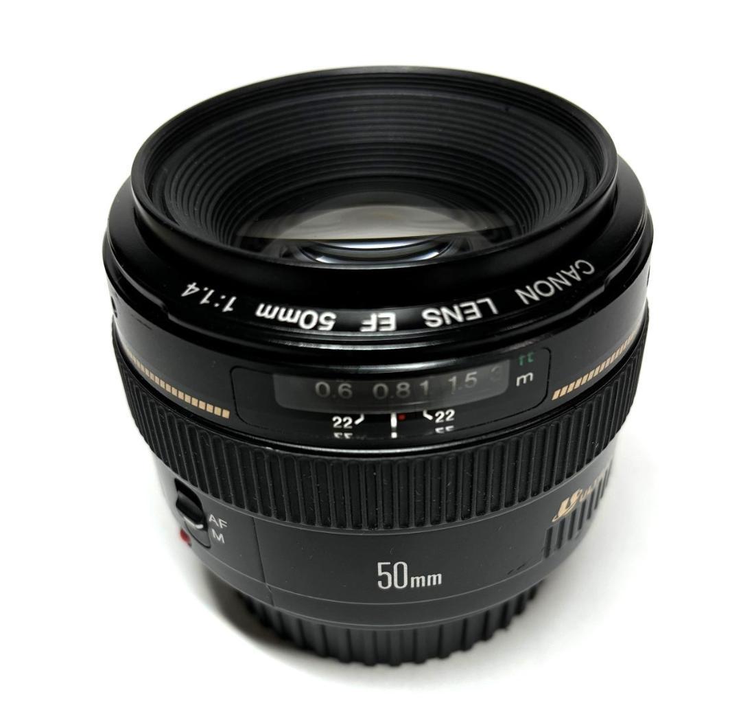 キヤノン EF50mm f1.4　標準レンズ　美的動作品(ref# 4109)