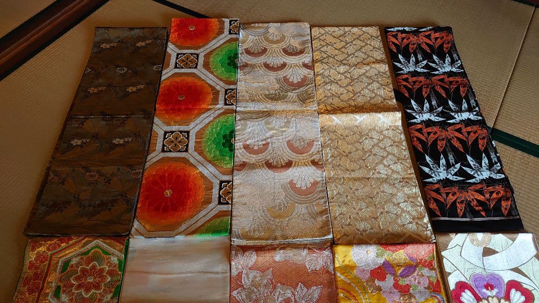 袋帯　着物　帯　刺繍　金糸　旧家　１０種　１０枚