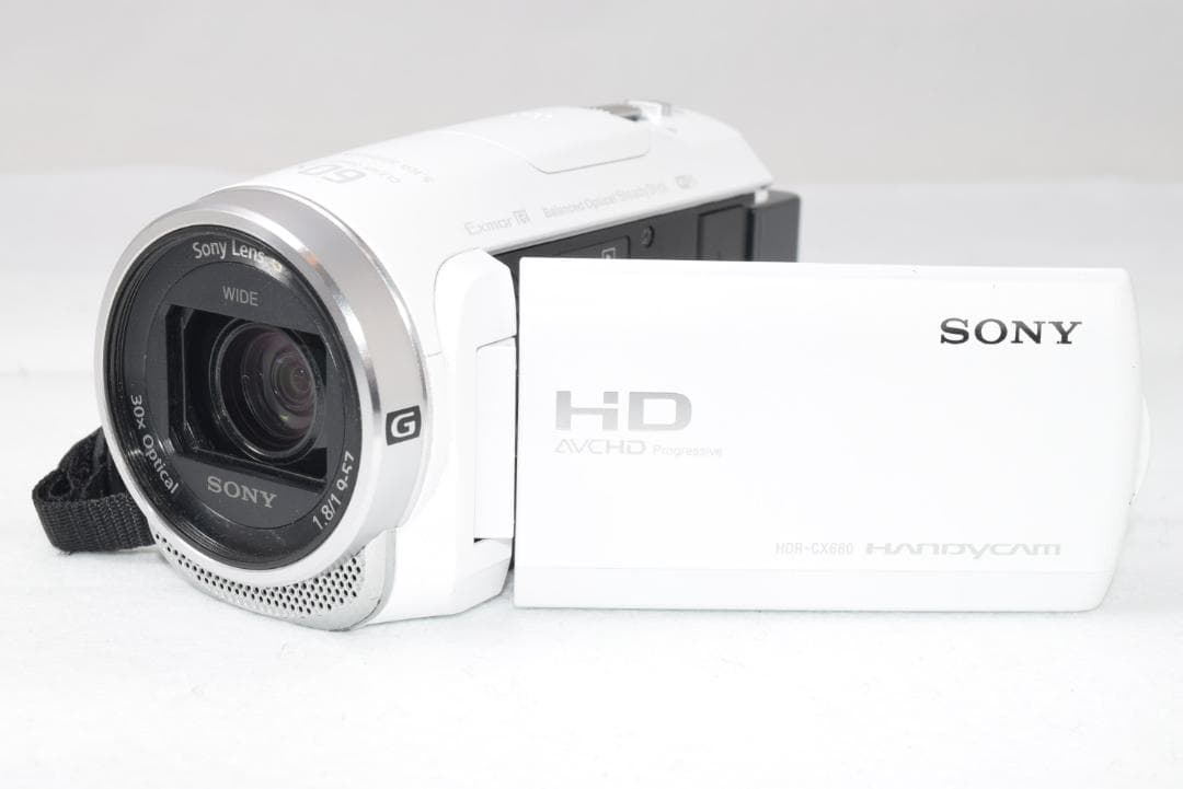 綺麗な展示品☆SONY HDR-CX680 ホワイト☆安心の1年保証付