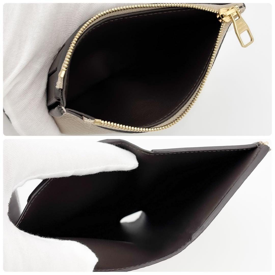 超美品★ルイヴィトン カプシーヌ コンパクト ガレ 三つ折り財布 ベージュ