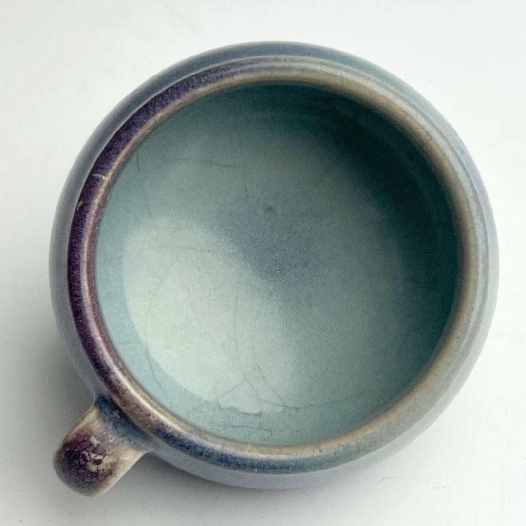 鈞窯天藍釉紫斑水洗 唐物 中国古玩 中国美術 A922