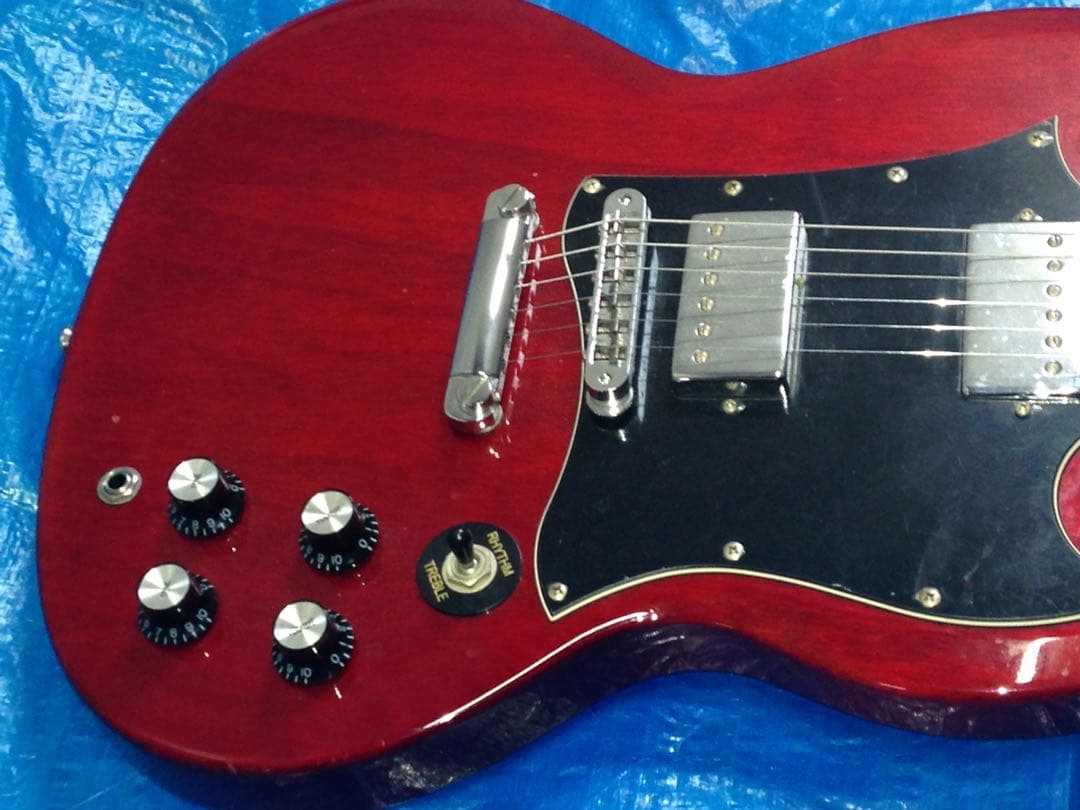 ジャンク Blitz SGスタイル エレキギター レッド