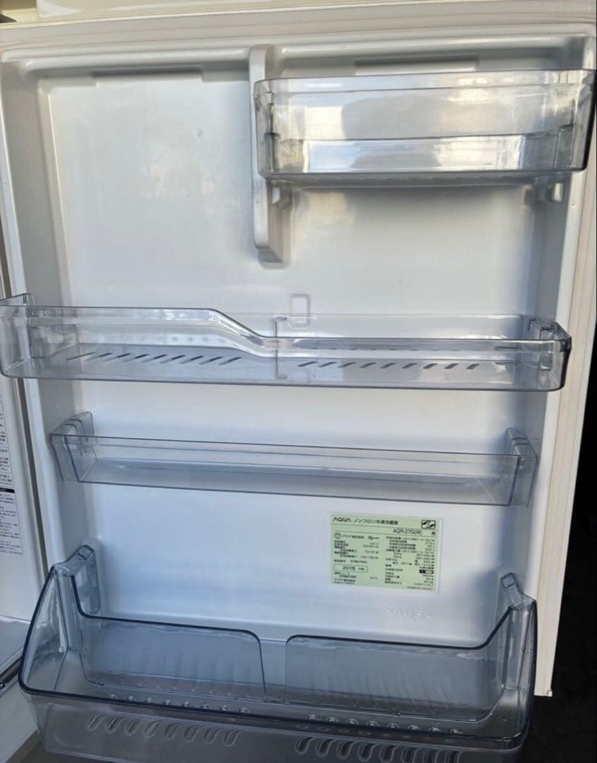 p*e様 ☆ AQUA 冷蔵庫 AQR-27G 2018年 ノンフロン冷凍冷蔵庫