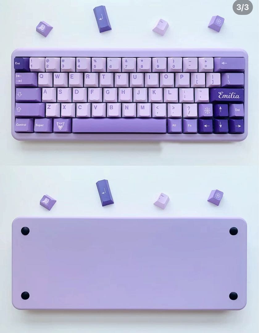 xr60 紫 赤軸　LEDバックライト