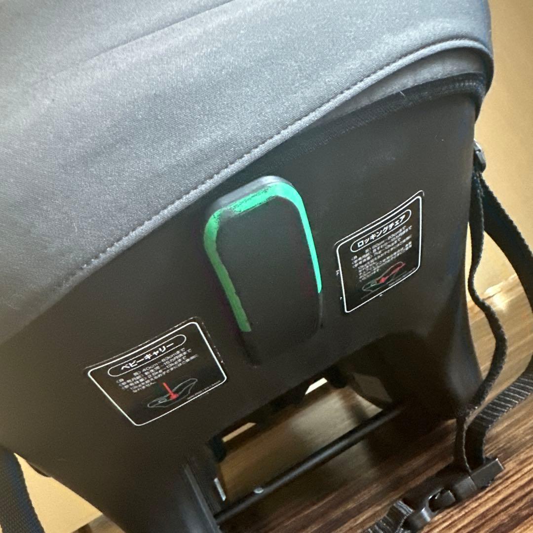 【美品】アップリカ ベビーシート エアキャリー AB シートベルト固定 R129