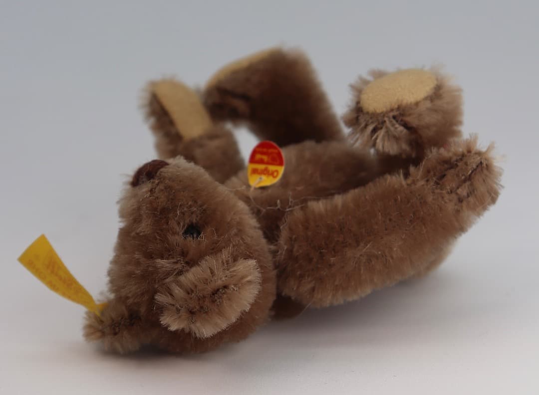 Steiff テディベア ブラウン1909年レプリカ・テディ黄色タグ9cm D