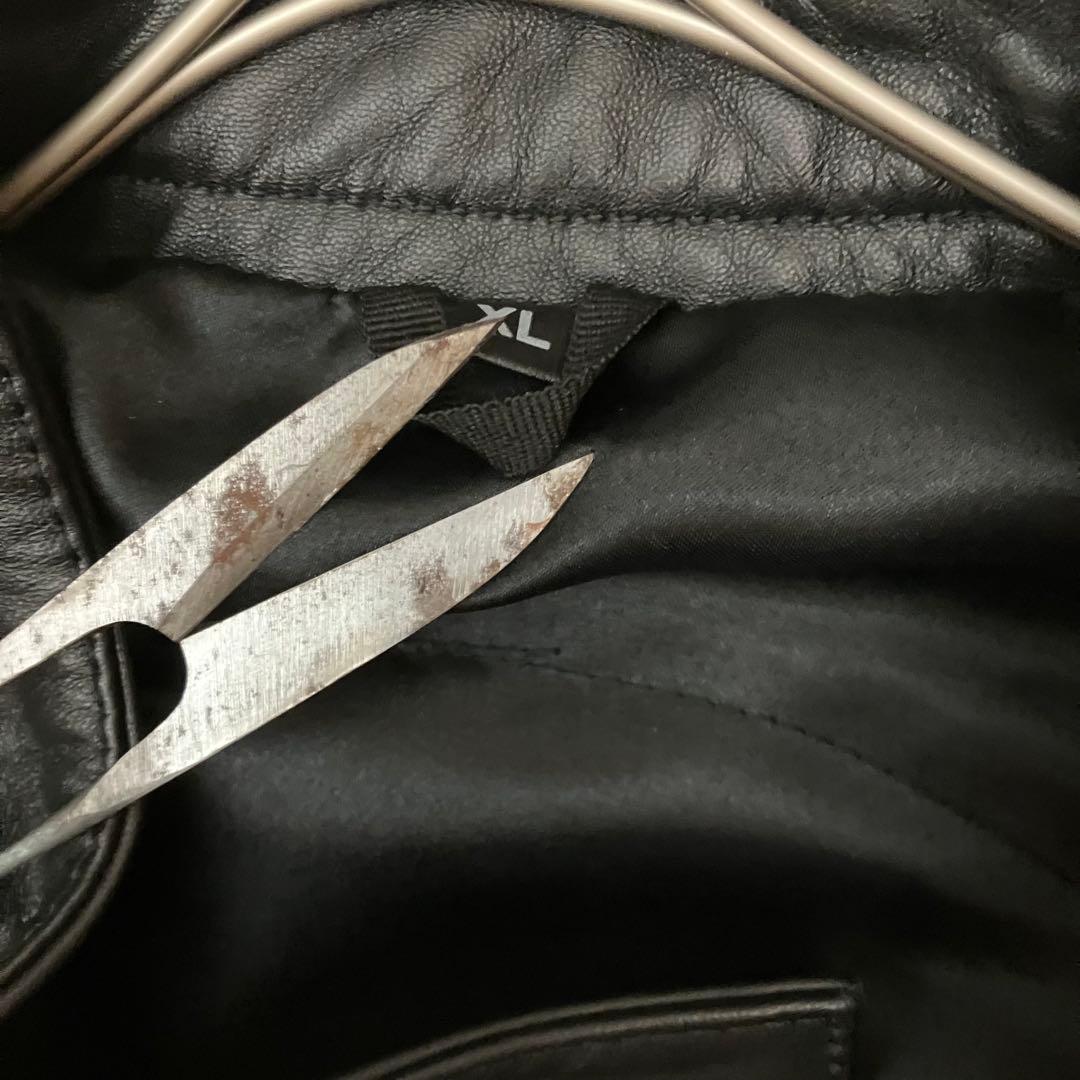 ✨未使用品　タグ付き✨ kaedear シングルライダース　ラムレザー　ブラック