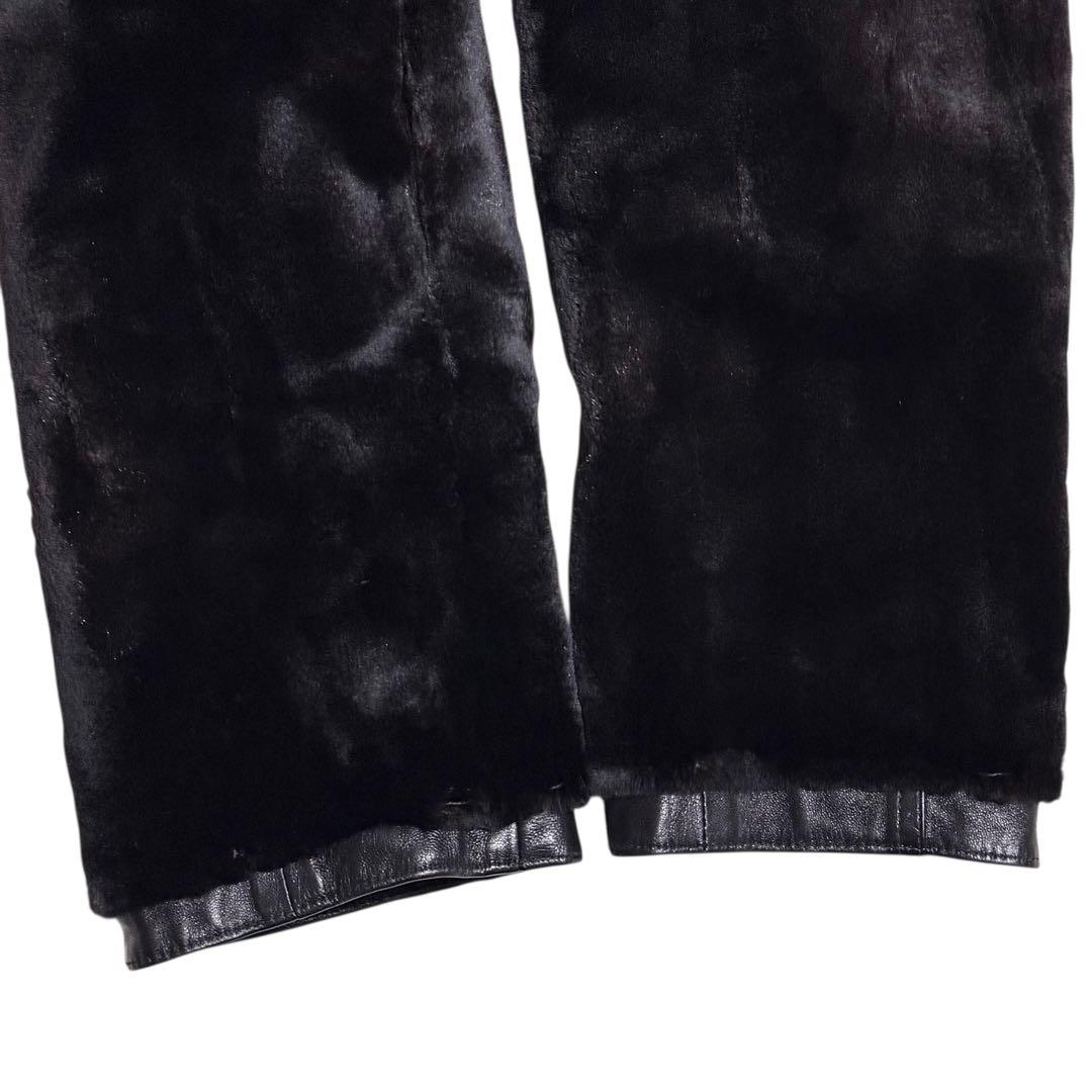 【とち さん】ミンク×レザー ダブルコート リバーシブル 本毛皮 本革 メンズ