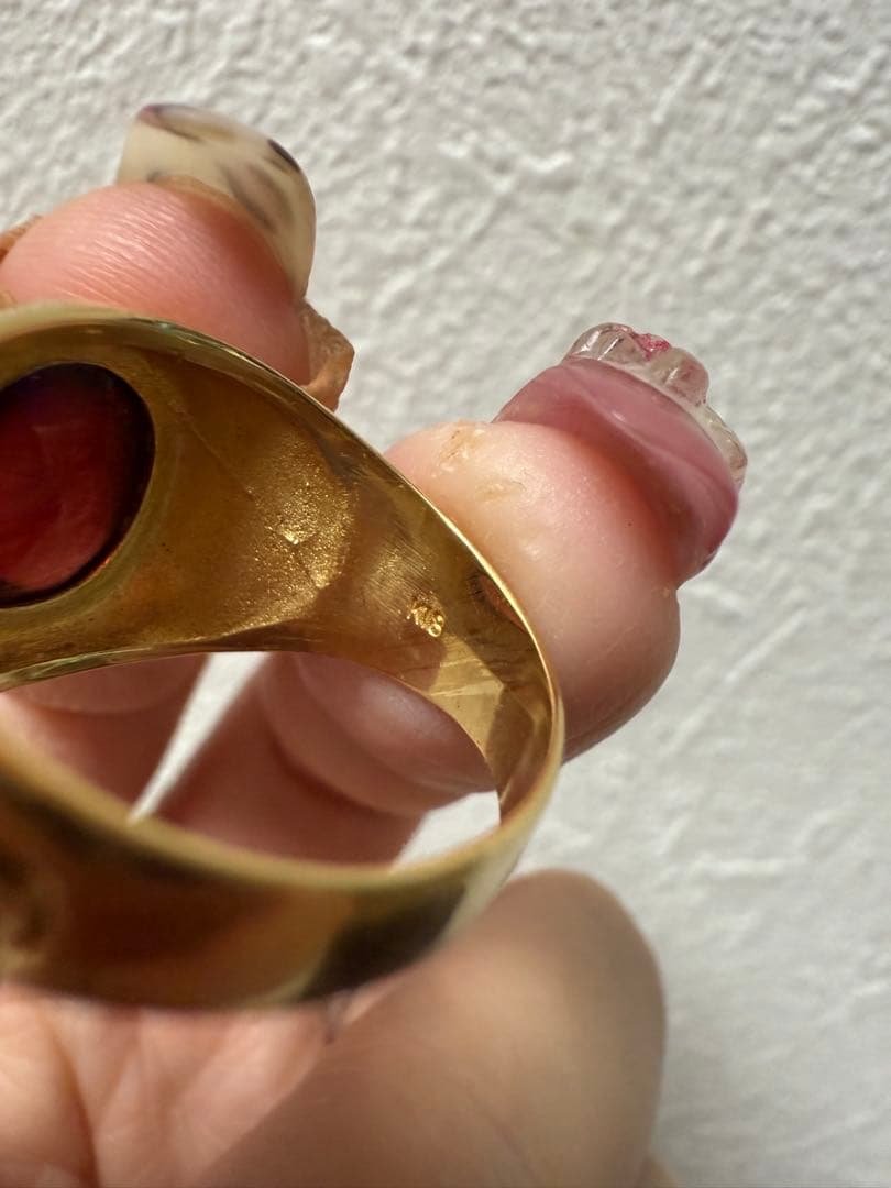 刻印ありK18 指輪