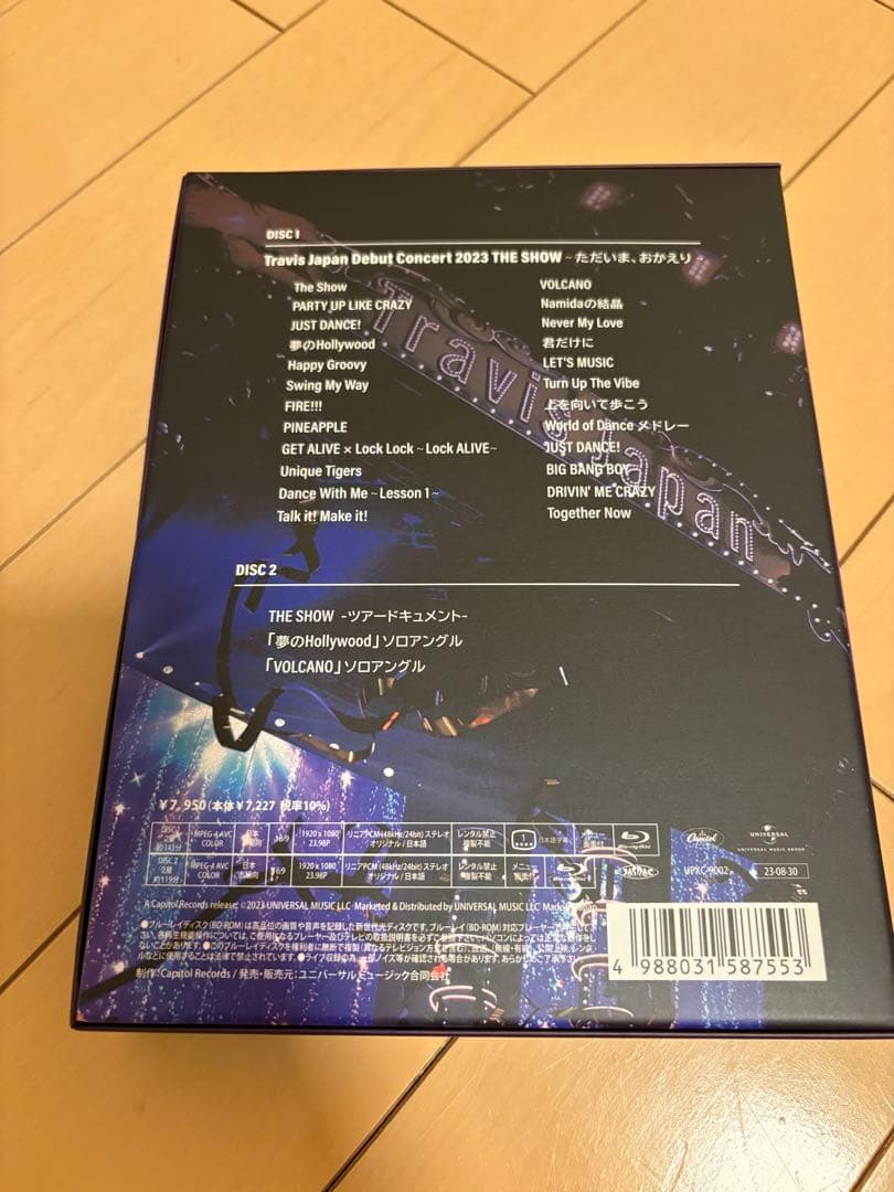 新品未開封アクスタ付TravisJapanライブTHESHOWブルーレイ