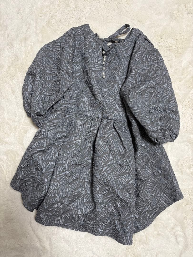 【美品】niana ジャガードセットアップドレス　M