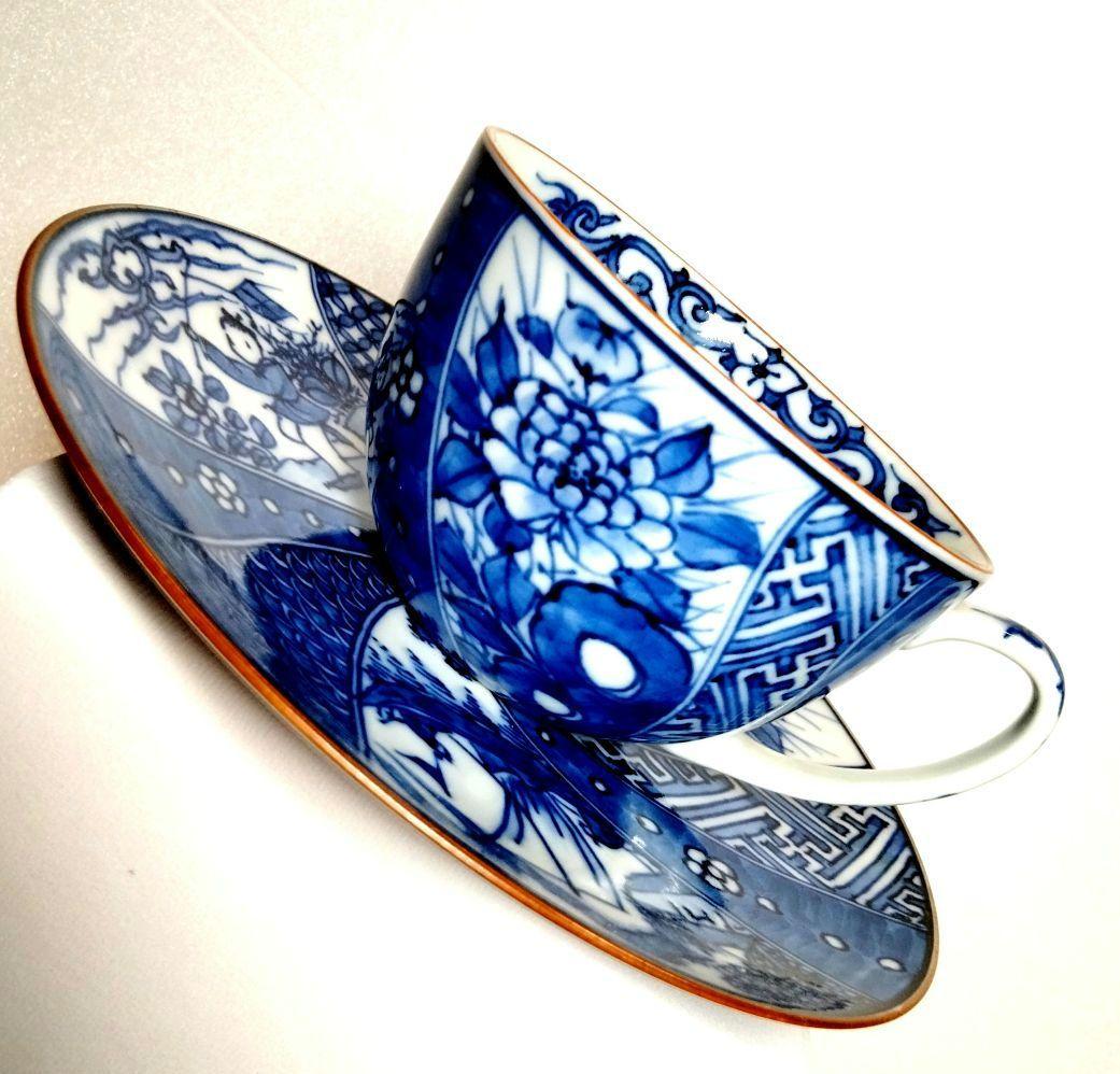 平安博峰 清水焼 コ―ヒ―碗皿