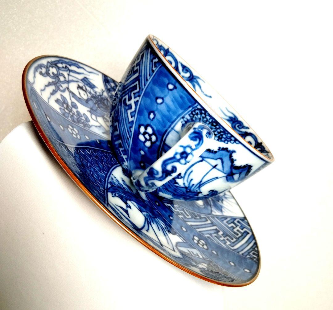 平安博峰 清水焼 コ―ヒ―碗皿