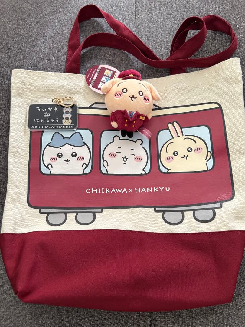 ちいかわ　阪急　マスコット　トートバッグ　アクリルキーホルダー