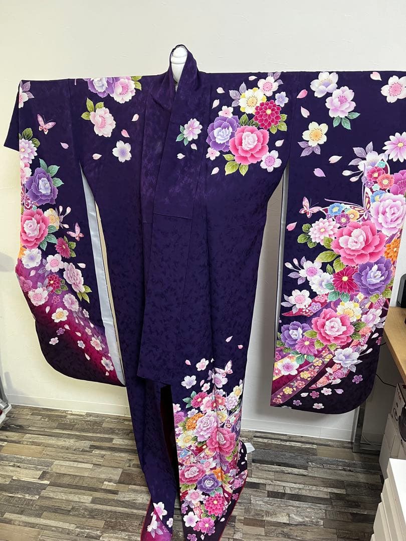 【京都きもの友禅】豪華成人式着物　フルセット刺繍振袖