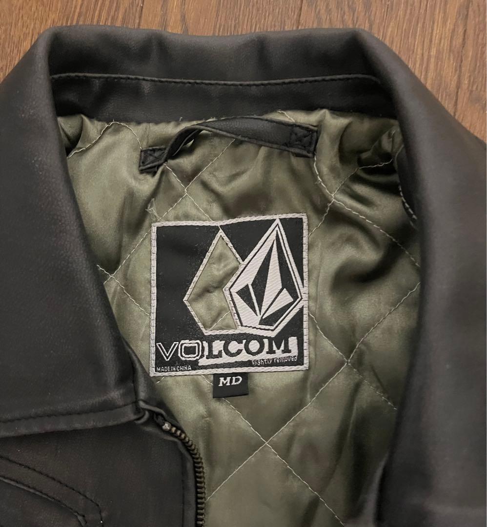 美品　VOLCOM ライダース　本革レザージャケット