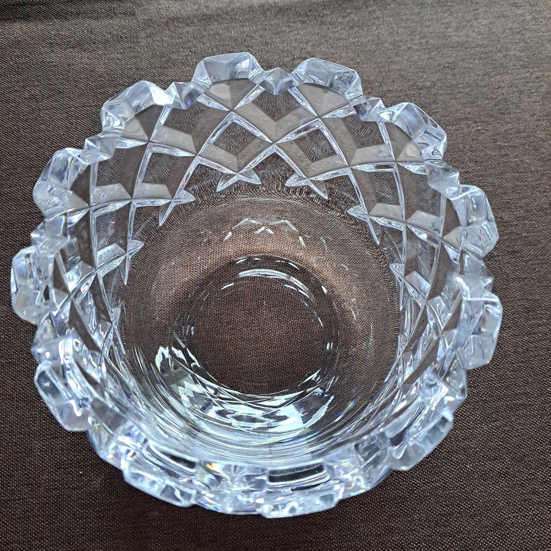 Sweden Orrefos　クリスタルガラス　ボウル　花瓶　小物入　置物