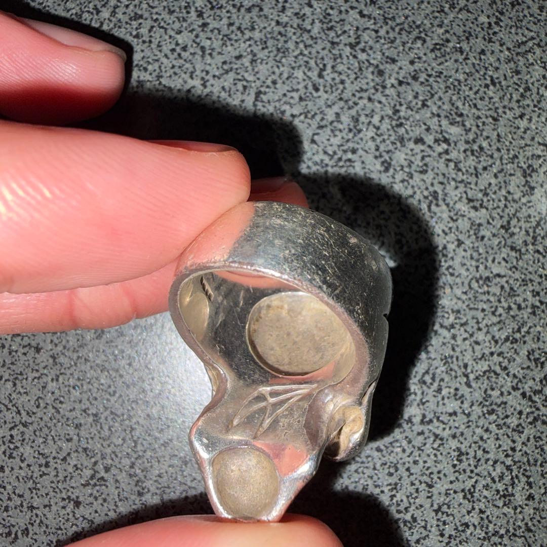 CRAZY PIG Engraved Skull Ring クレイジーピッグ