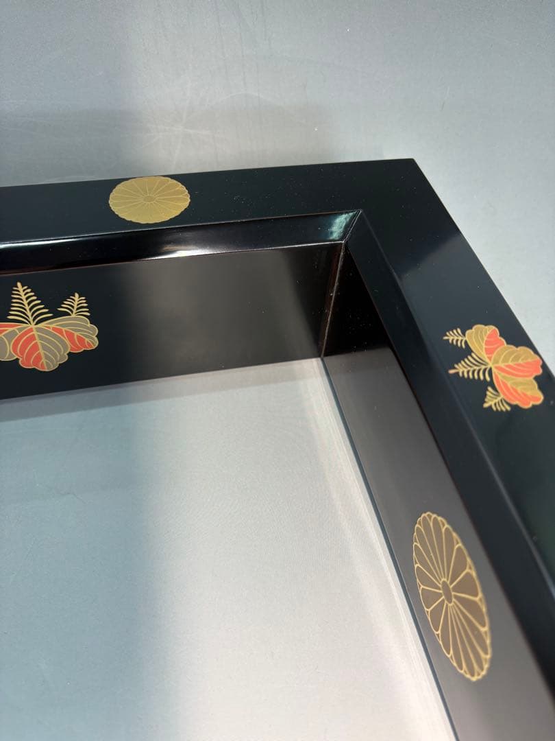 【中古品】表哲造　高台寺蒔絵　炉縁（共箱）★小さな漆割れ有★