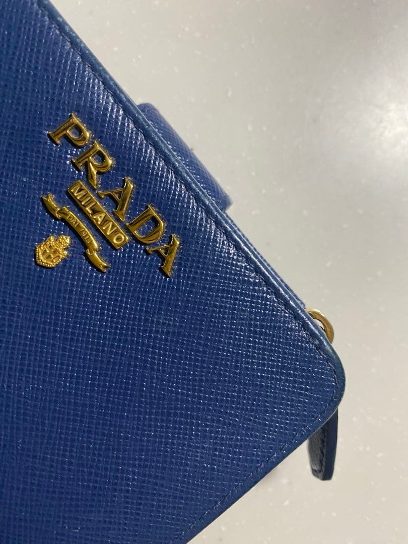 ★ ひつ☆ ★PRADA ミニ財布 サフィアーノレザー L字ファスナー