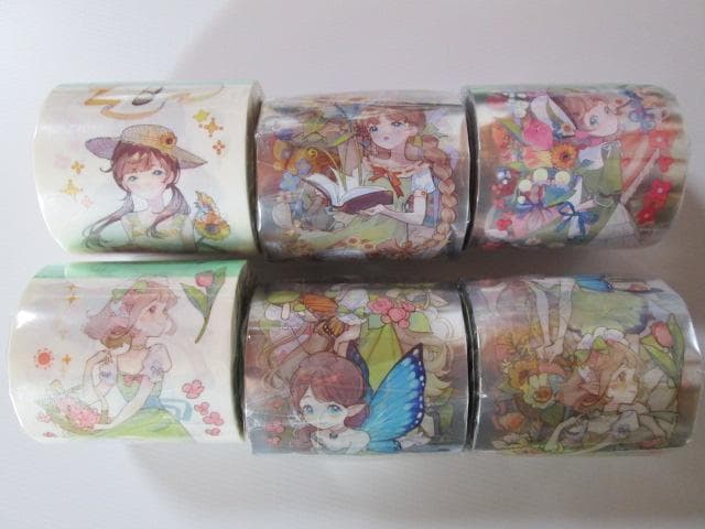 海外 人物マスキングテープ まとめ売り 6本