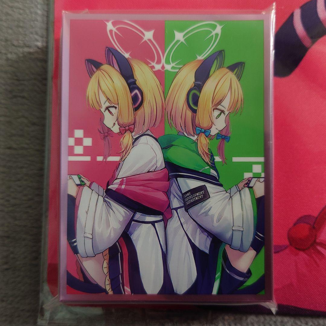 α2 ブルアカ ゲーム&ヘッドフォン 才羽モモイ&ミドリ スリーブ&プレイマット